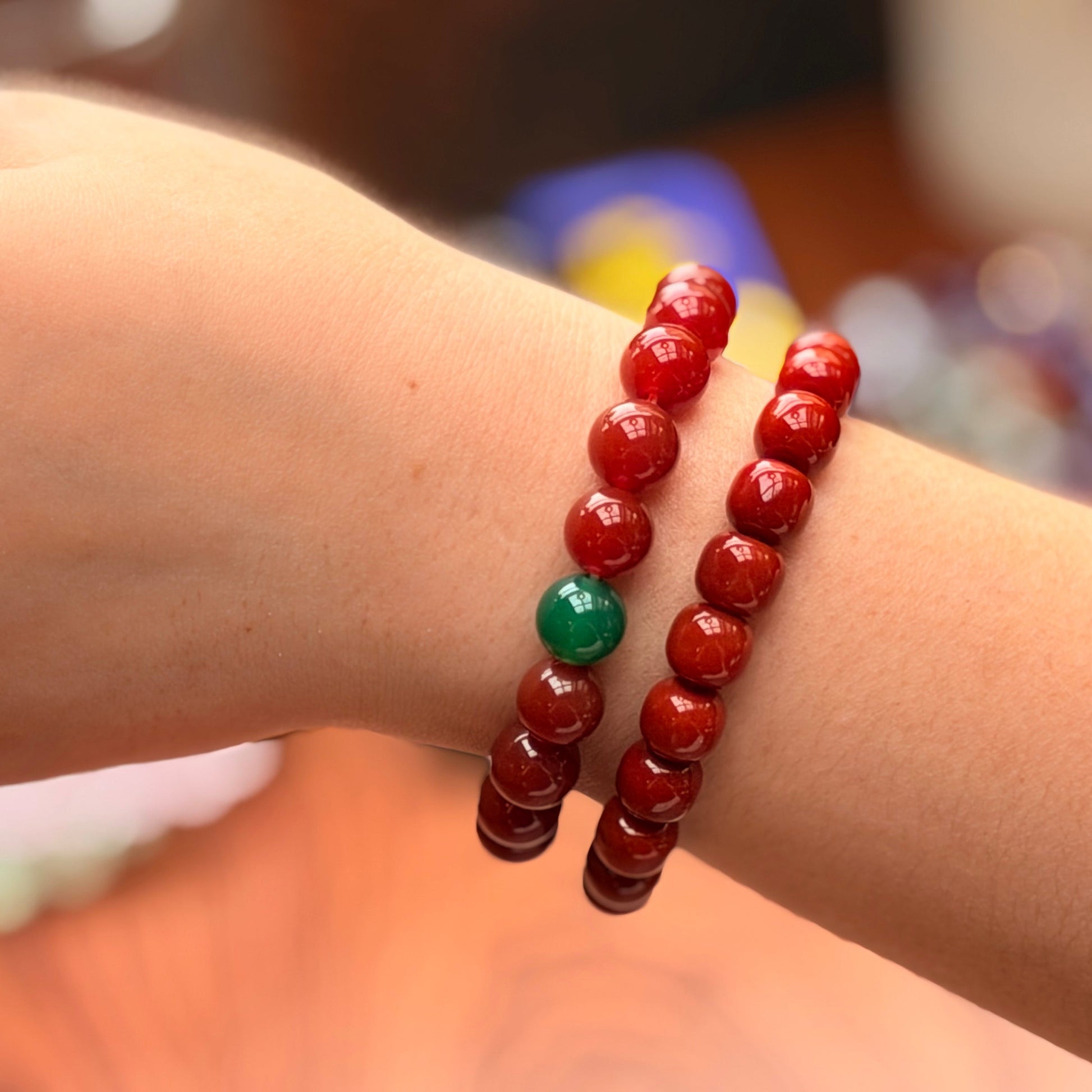 Dual Tao Crystal Bracelet — Close-up Detail | Auric Healing