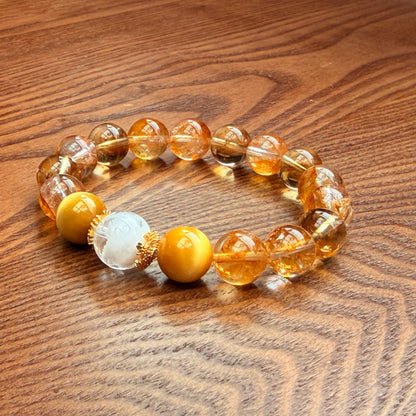 Golden Elixir Crystal Bracelet — Styling Shot | Auric Healing
