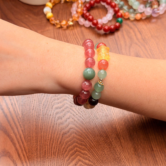 True Heart Pure Jade Crystal Bracelet — Styling Shot | Auric Healing