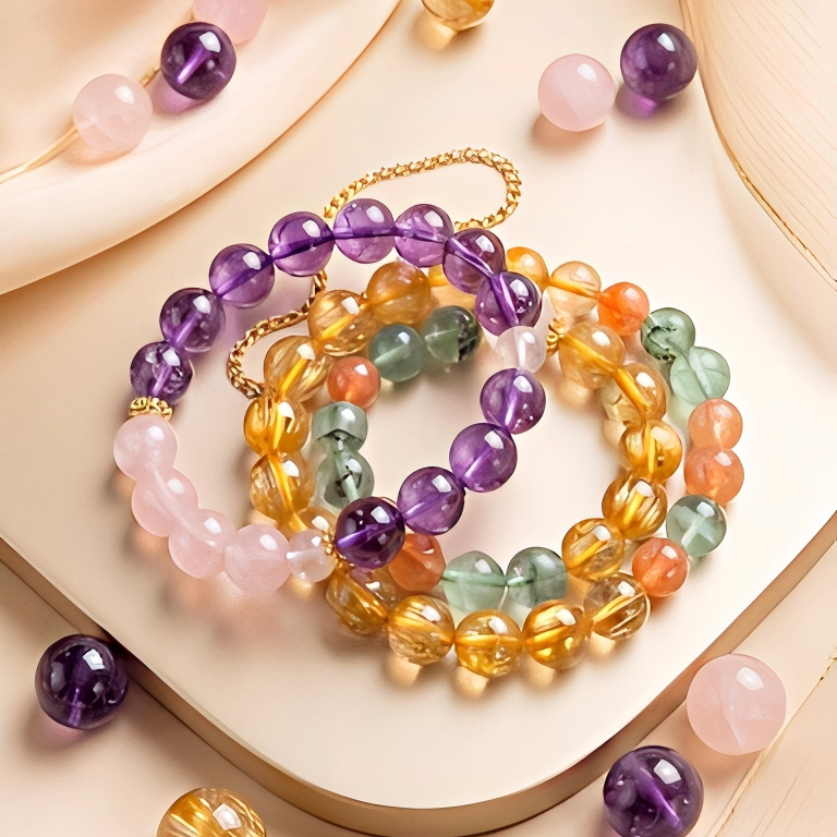 Bespoke Five-Element Crystal Bracelet — Custom BaZi-Based Crystal Healing Bracelet | Auric Healing