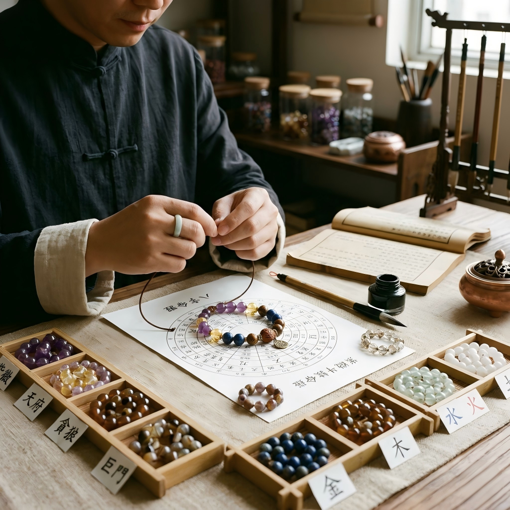 Bespoke Five-Element Crystal Bracelet — Design Inspiration | Auric Healing